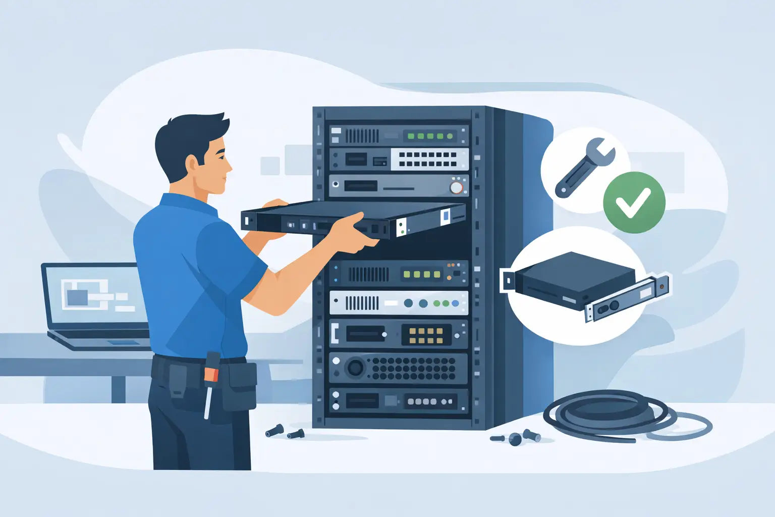 How to Mount Devices in a Rack Without Rework