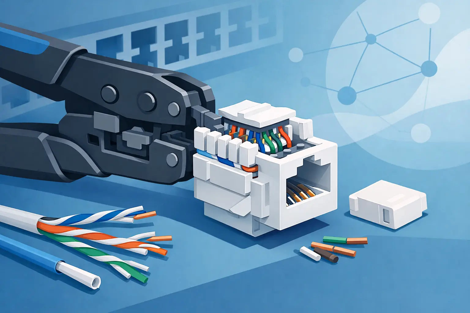 How to Terminate Keystone Jacks Cleanly