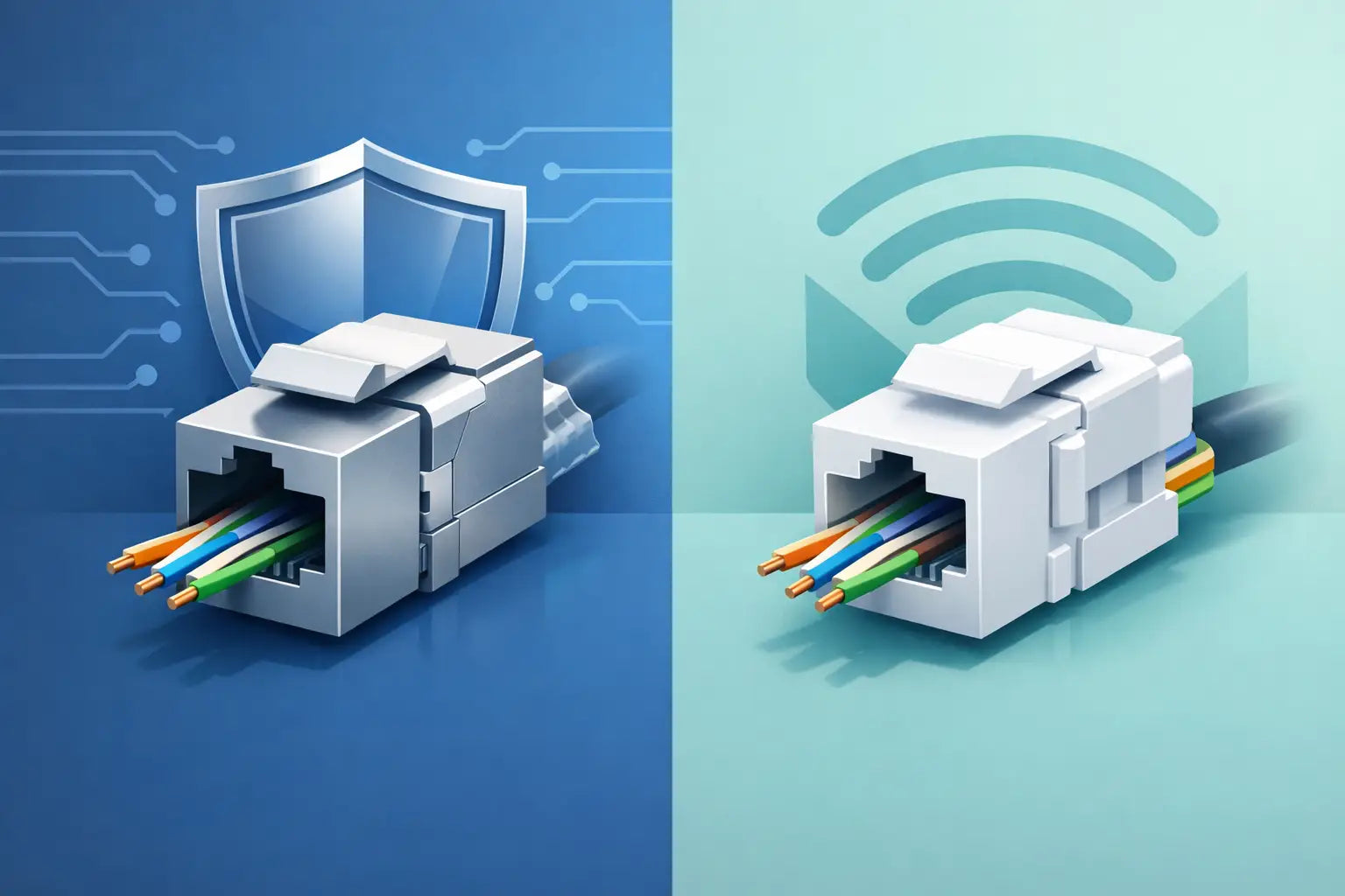 Shielded vs Unshielded Keystone Modules