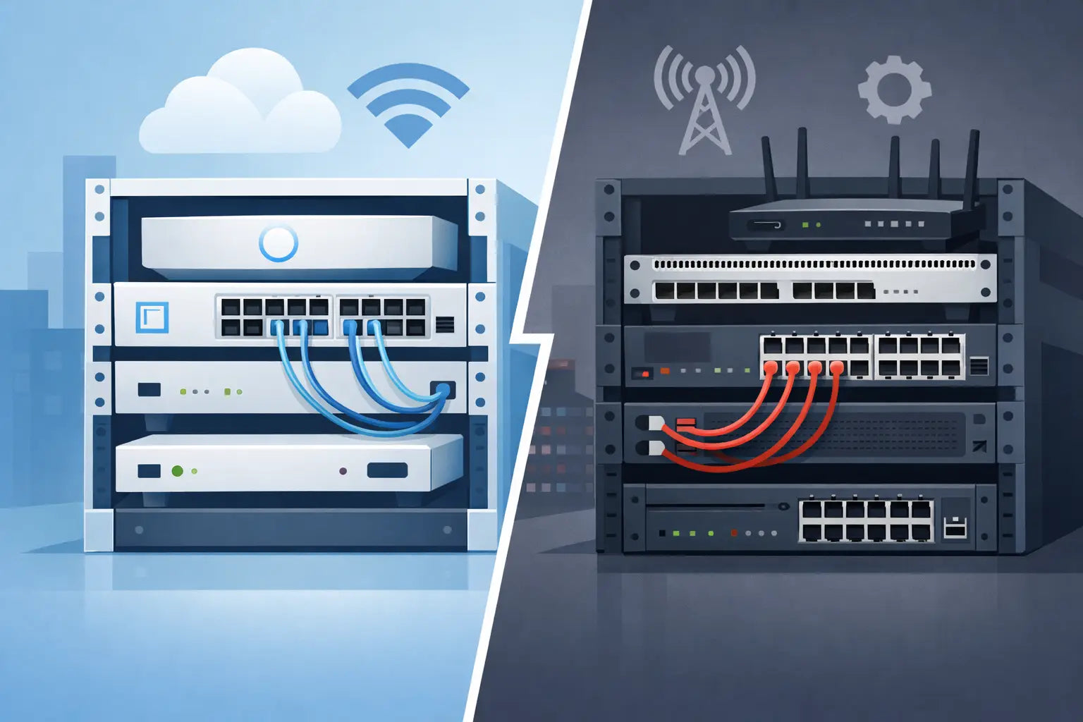 UniFi vs MikroTik Rack Deployment