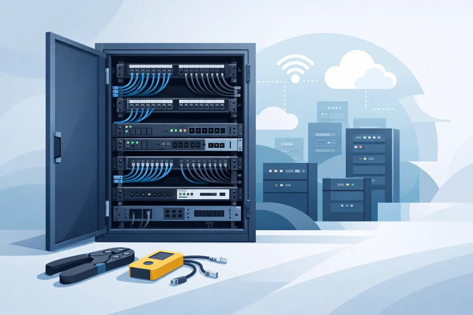 How to Build a Tidy Network Cabinet