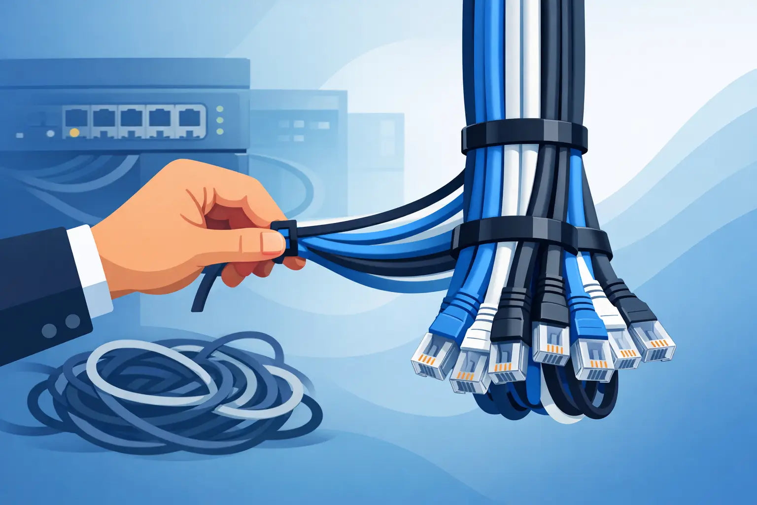 How to Bundle Network Cables Cleanly