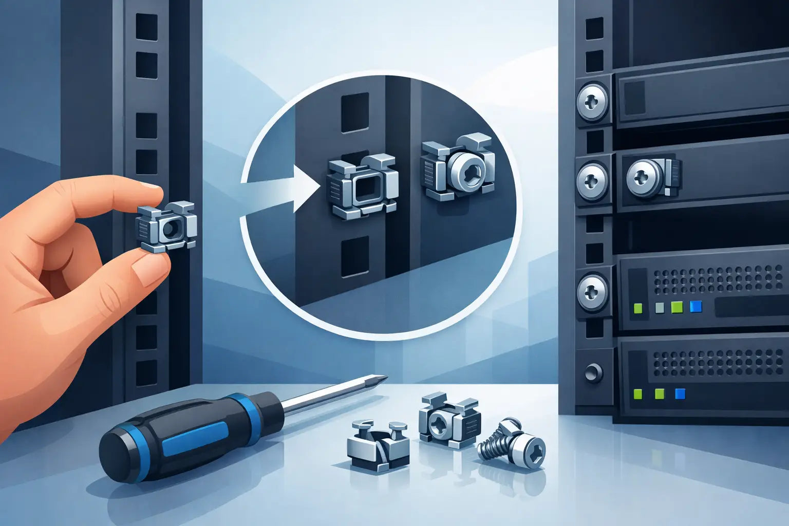 How to Install Cage Nuts Cleanly in Any Rack