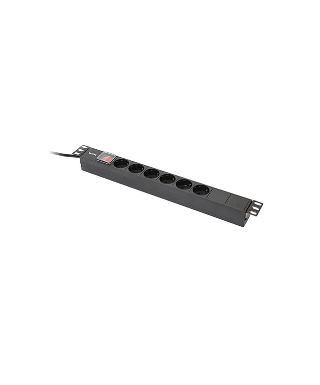 19'' 1U Schuko Power Strip (Horizontal)