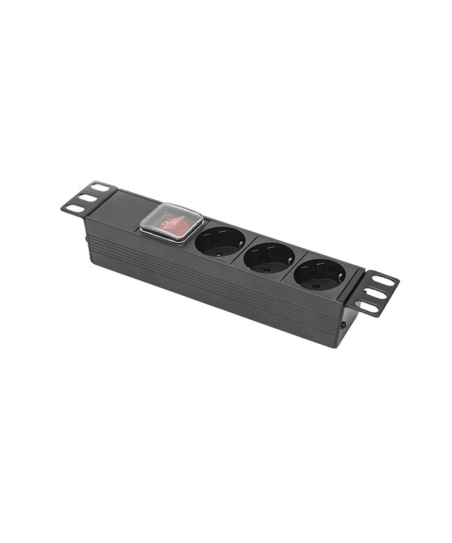 10'' 1U Schuko Power Strip